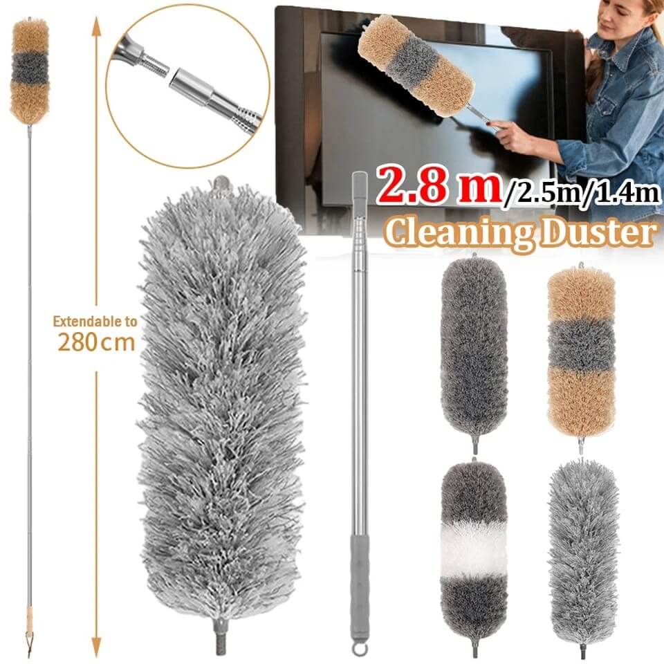 Ghar Sazz Premium Microfiber Duster | Flexible Extendable Cleaning Brush